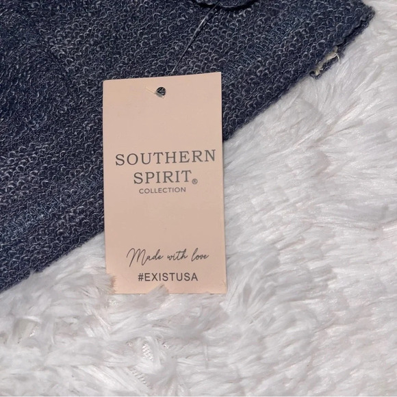 New With Tags Southern Spirit Sweatshirt Heather Blue - Picture 6 of 10